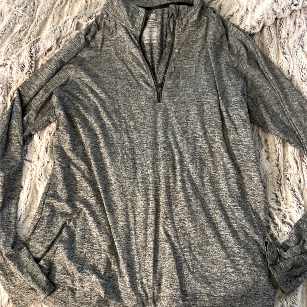 Danskin Now zip active pullover with thumb holes, size XXL